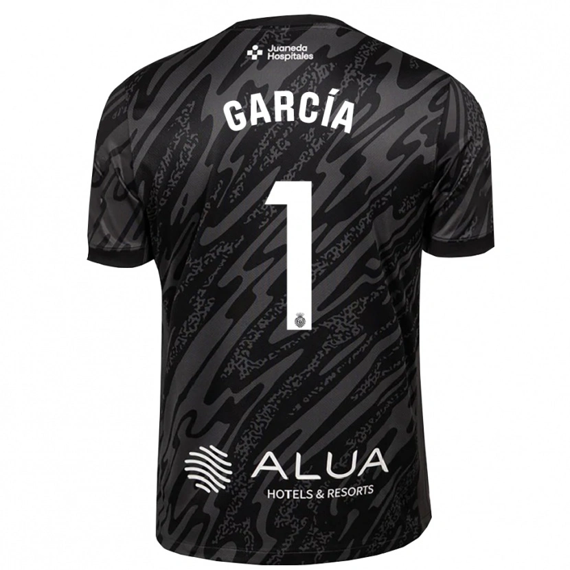 Danxen Kinderen Pere García #1 Donkergrijs Zwart Keepersshirt 2025/26 T-Shirt België