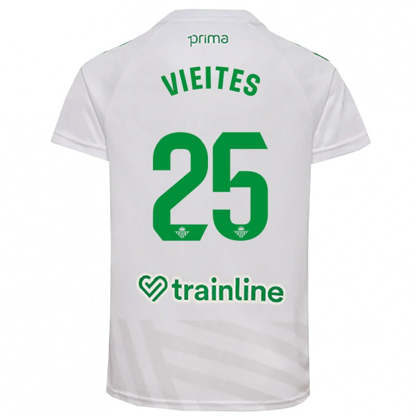 Danxen Kinderen Fran Vieites #25 Wit Groen Keepersshirt 2025/26 T-Shirt België
