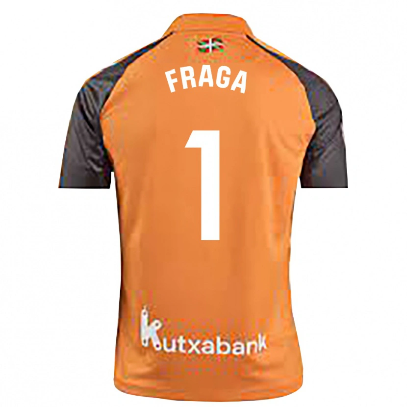 Danxen Kinderen Aitor Fraga #1 Zwart Oranje Keepersshirt 2025/26 T-Shirt België