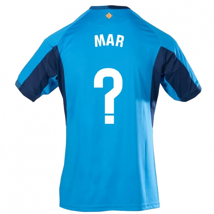 Danxen Kinderen Mar Segarra Casanova #0 Blauw Wit Keepersshirt 2025/26 T-Shirt België