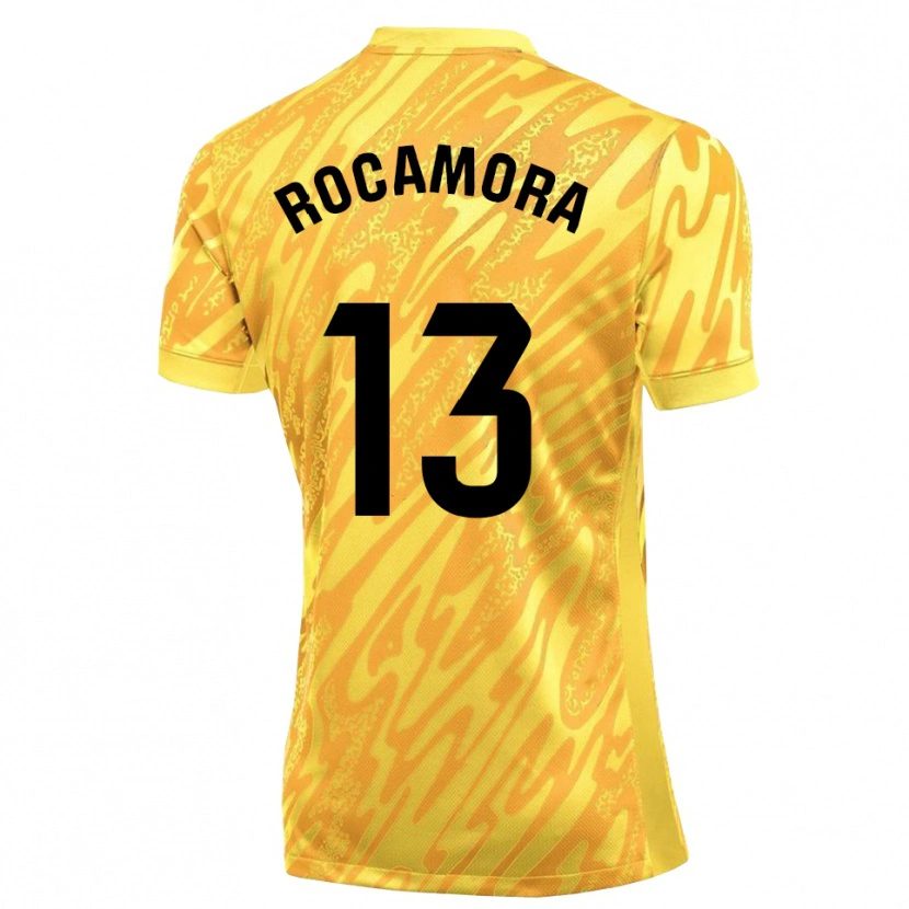 Danxen Kinderen María Rocamora Díaz #13 Geel Zwart Keepersshirt 2025/26 T-Shirt België
