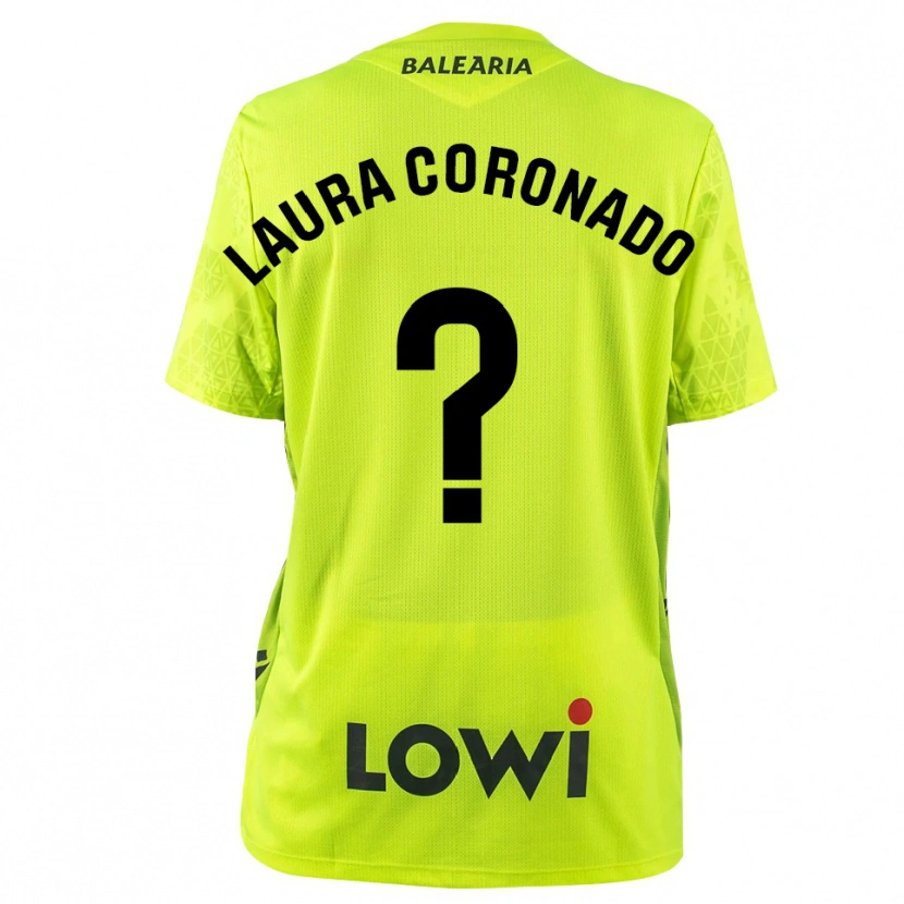 Danxen Kinderen Laura Coronado Vilchez #0 Fluorescerend Groen Zwart Keepersshirt 2025/26 T-Shirt België