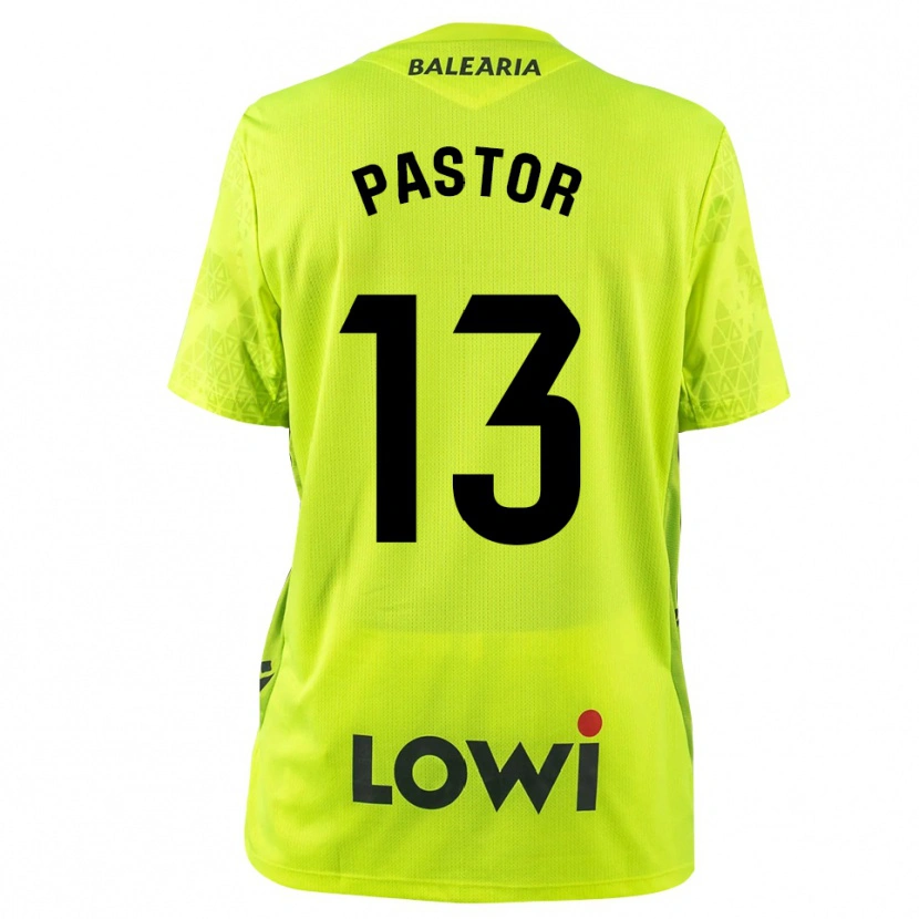 Danxen Kinderen Alfonso Pastor #13 Fluorescerend Groen Zwart Keepersshirt 2025/26 T-Shirt België