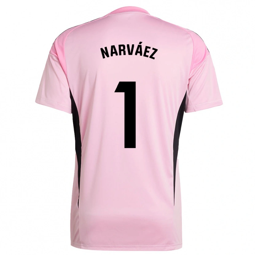 Danxen Kinderen Miguel Narváez #1 Roze Zwart Keepersshirt 2025/26 T-Shirt België