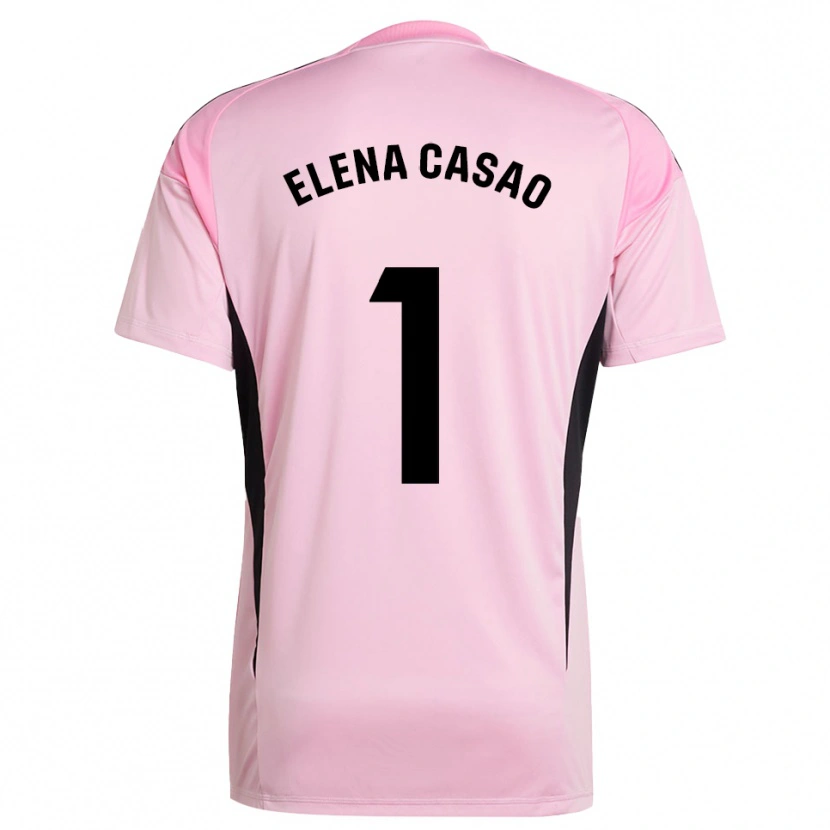 Danxen Kinderen Elena Casao López #1 Roze Zwart Keepersshirt 2025/26 T-Shirt België