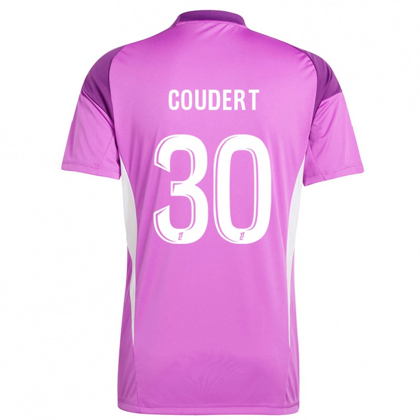 Danxen Kinderen Grégoire Coudert #30 Lila Wit Keepersshirt 2025/26 T-Shirt België