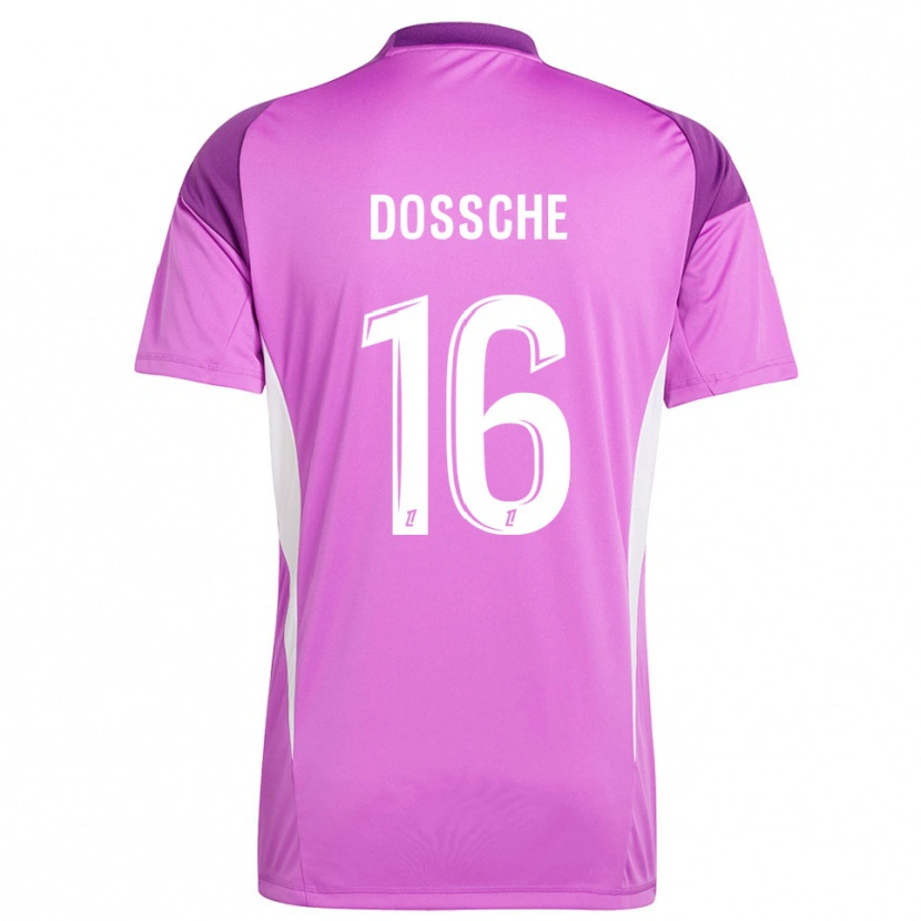 Danxen Kinderen Marvin Dossche #16 Lila Wit Keepersshirt 2025/26 T-Shirt België