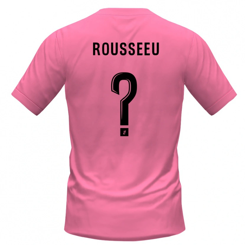 Danxen Kinderen Justine Rousseeu #0 Roze Zwart Keepersshirt 2025/26 T-Shirt België