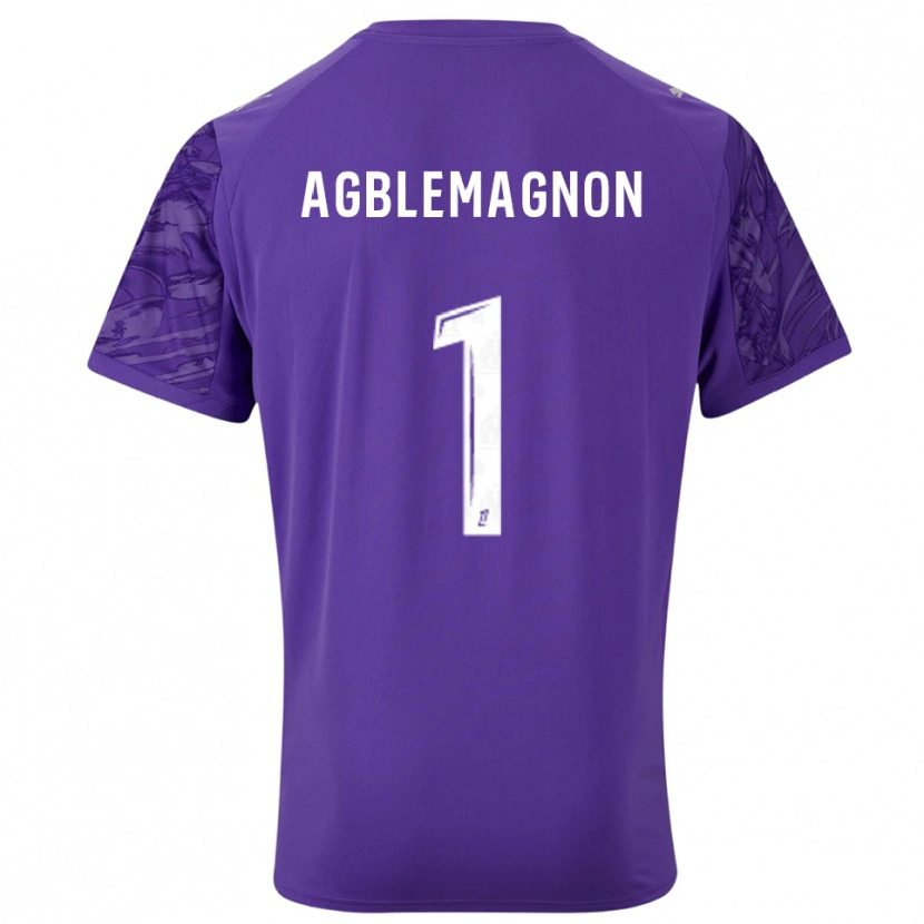Danxen Kinderen Jordan Agblemagnon #1 Paars Wit Keepersshirt 2025/26 T-Shirt België