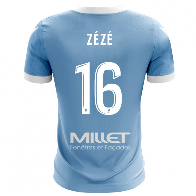 Danxen Kinderen Yanel Zézé #16 Licht Hemelsblauw Keepersshirt 2025/26 T-Shirt België
