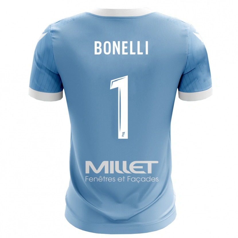 Danxen Kinderen Lucas Bonelli #1 Licht Hemelsblauw Keepersshirt 2025/26 T-Shirt België