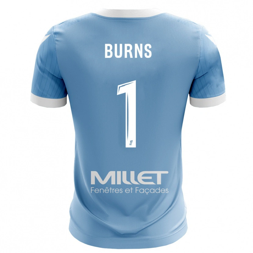 Danxen Kinderen Emily Burns #1 Licht Hemelsblauw Keepersshirt 2025/26 T-Shirt België