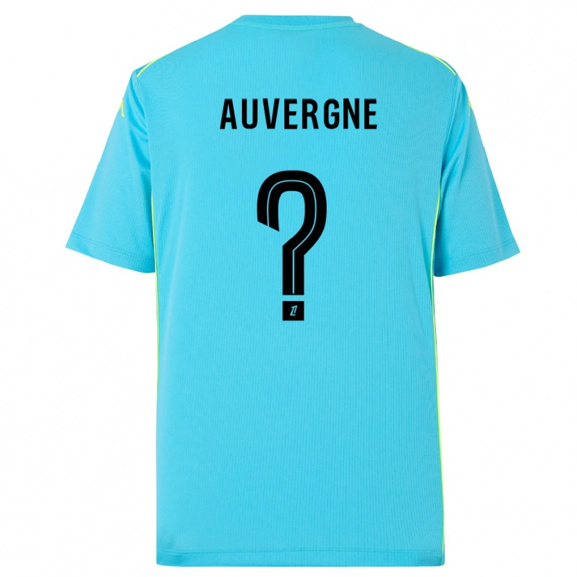 Danxen Kinderen Dorian Auvergne #0 Hemelsblauw Zwart Keepersshirt 2025/26 T-Shirt België