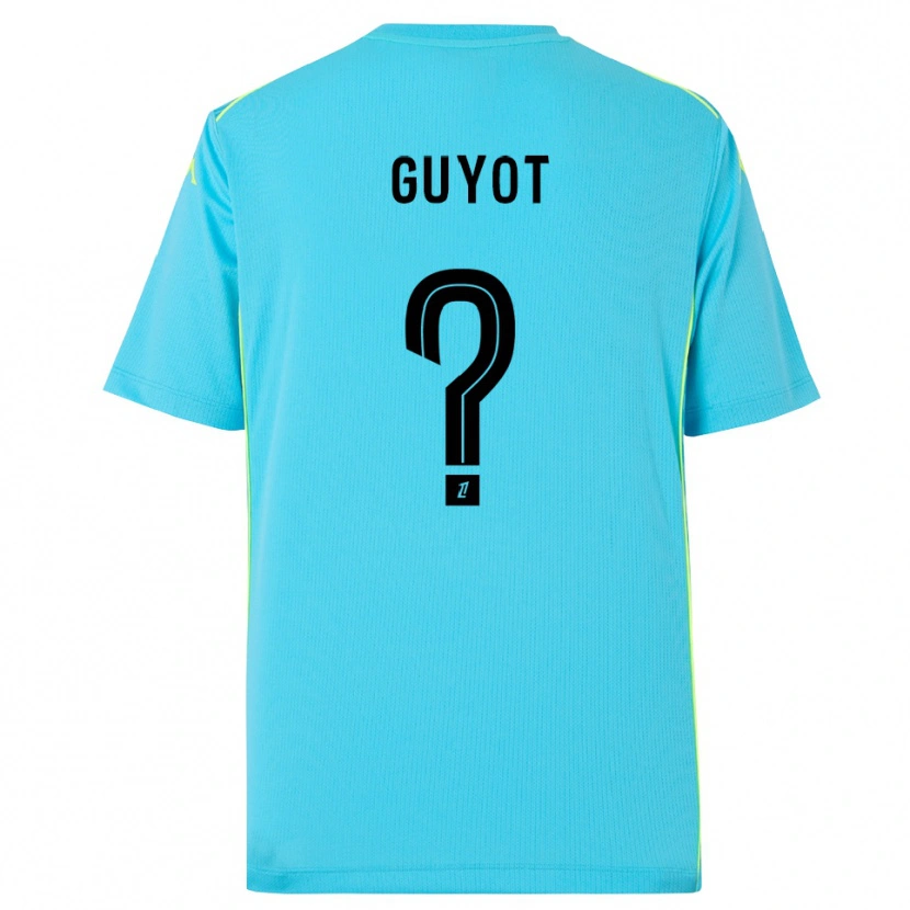 Danxen Kinderen Loucas Guyot #0 Hemelsblauw Zwart Keepersshirt 2025/26 T-Shirt België