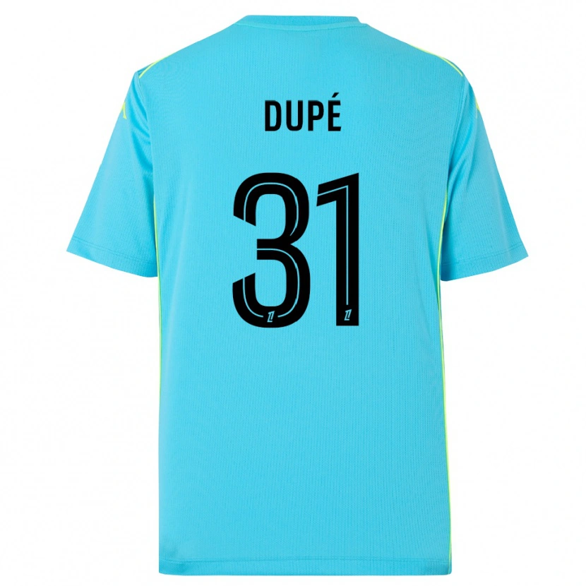 Danxen Kinderen Maxime Dupé #31 Hemelsblauw Zwart Keepersshirt 2025/26 T-Shirt België