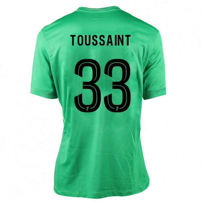 Danxen Kinderen Océane Toussaint #33 Groen Zwart Keepersshirt 2025/26 T-Shirt België