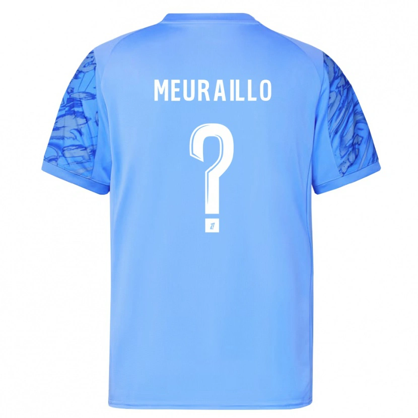 Danxen Kinderen Thâo Mouapa Mwa Meuraillo #0 Blauw Wit Keepersshirt 2025/26 T-Shirt België