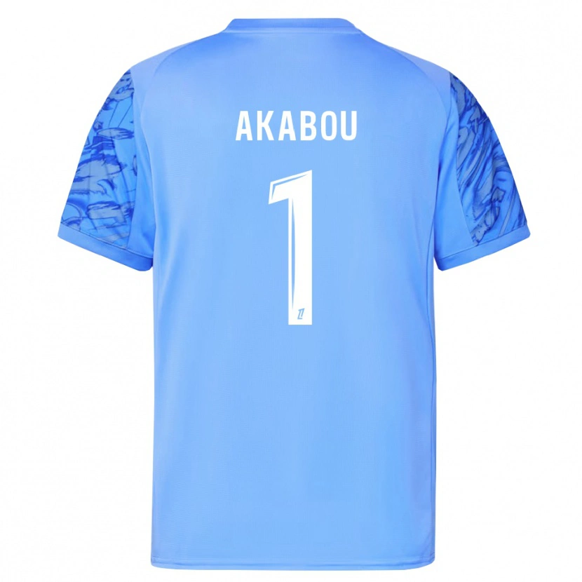 Danxen Kinderen Ayoub Akabou #1 Blauw Wit Keepersshirt 2025/26 T-Shirt België