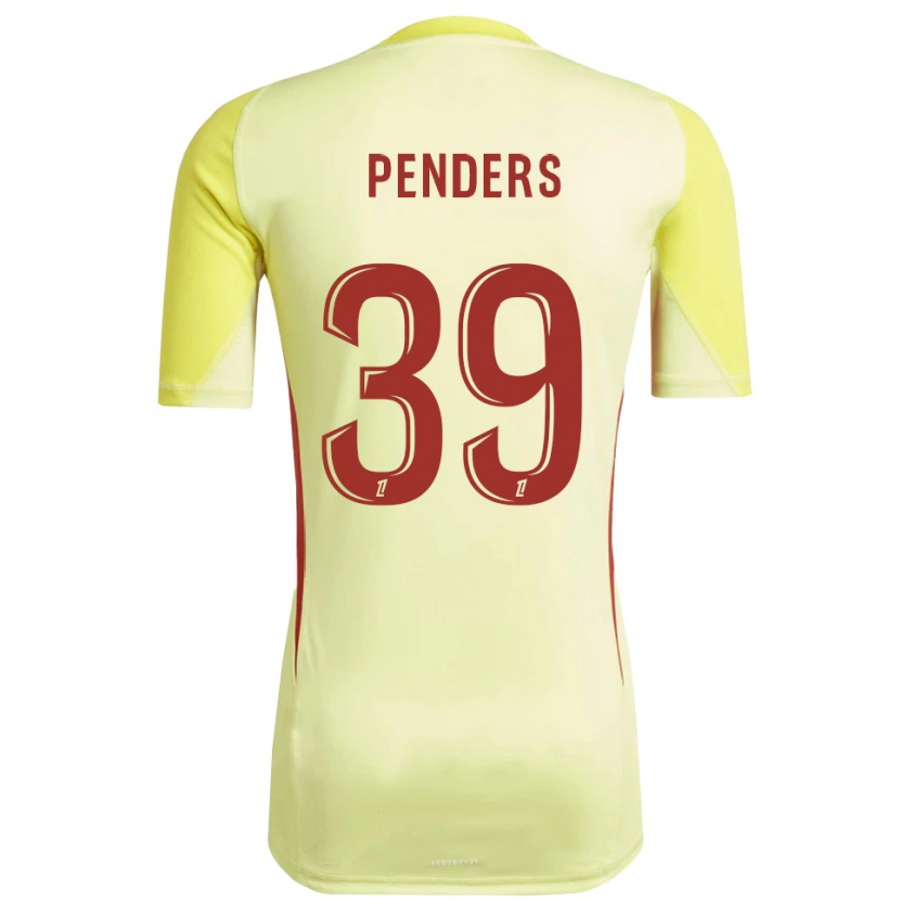 Danxen Kinderen Mike Penders #39 Lichtgeel Rood Keepersshirt 2025/26 T-Shirt België