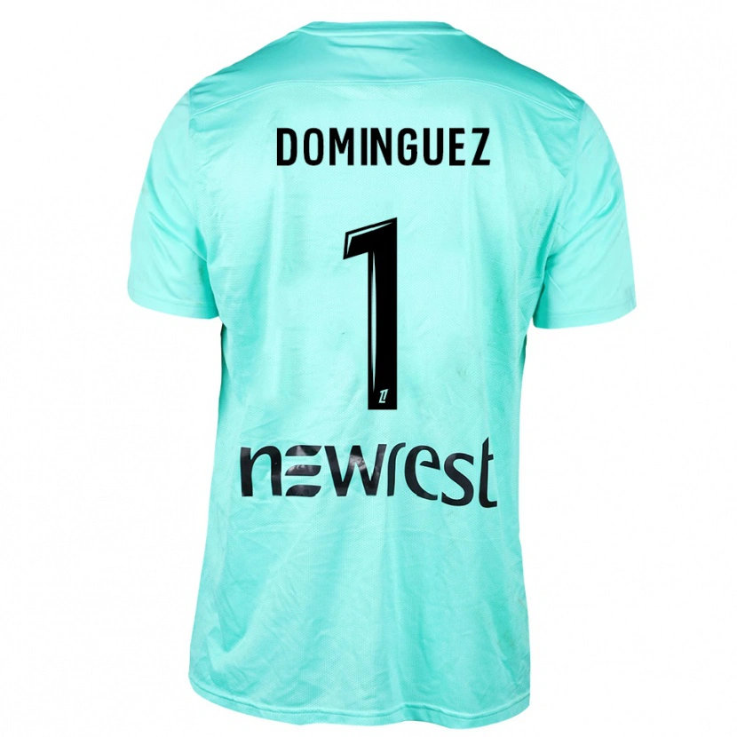 Danxen Kinderen Álex Domínguez #1 Aqua Zwart Keepersshirt 2025/26 T-Shirt België