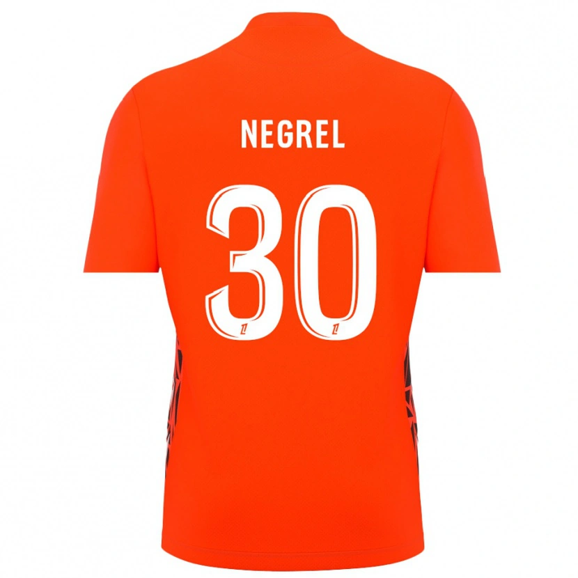 Danxen Kinderen Tom Negrel #30 Oranje Wit Keepersshirt 2025/26 T-Shirt België