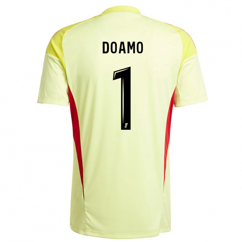 Danxen Kinderen Isaac Doamo #1 Licht Geel Zwart Keepersshirt 2025/26 T-Shirt België