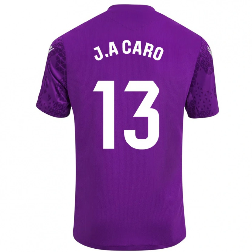 Danxen Kinderen José Antonio Caro #13 Donker Paars Wit Keepersshirt 2025/26 T-Shirt België
