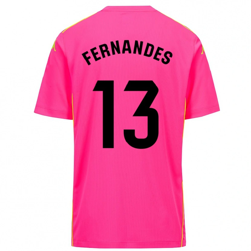 Danxen Kinderen Guilherme Fernandes #13 Diep Roze Zwart Keepersshirt 2025/26 T-Shirt België