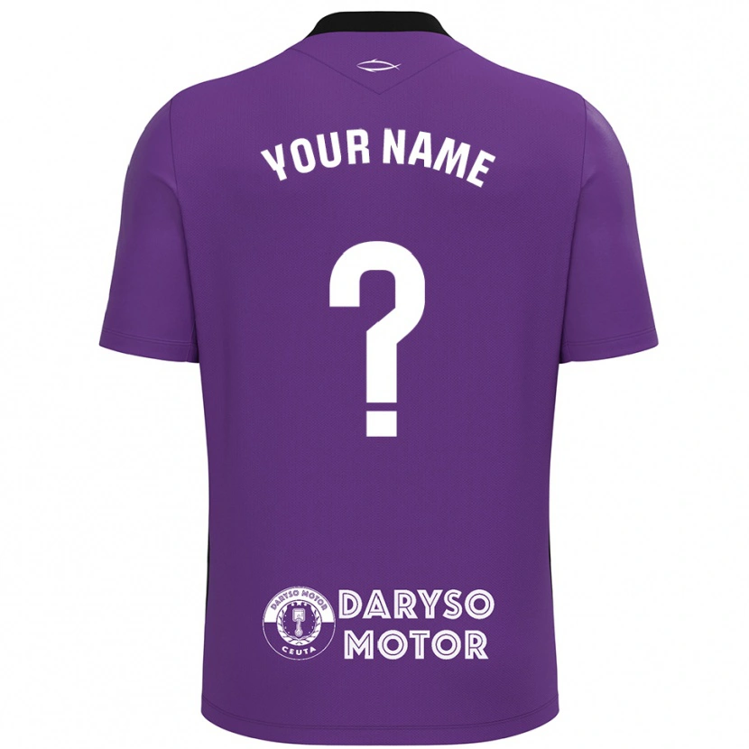 Danxen Kinderen AD Ceuta Paars Wit Keepersshirt 2025/26 T-Shirt België