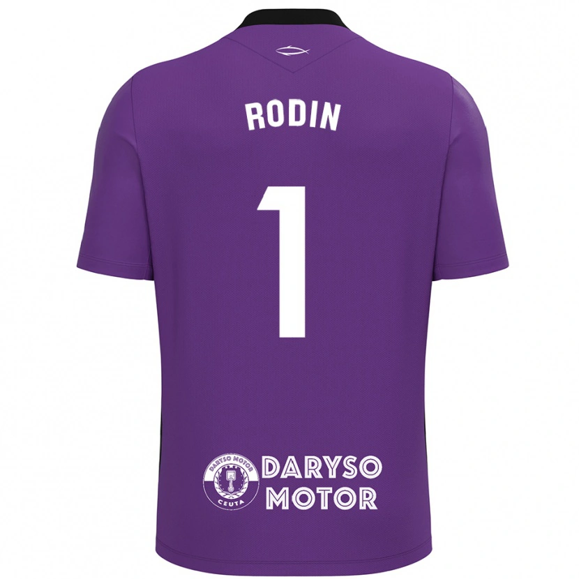 Danxen Kinderen Antonio Rodin #1 Paars Wit Keepersshirt 2025/26 T-Shirt België