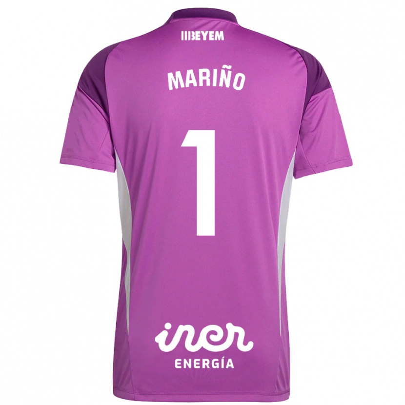 Danxen Kinderen Diego Mariño #1 Lila Paars Keepersshirt 2025/26 T-Shirt België