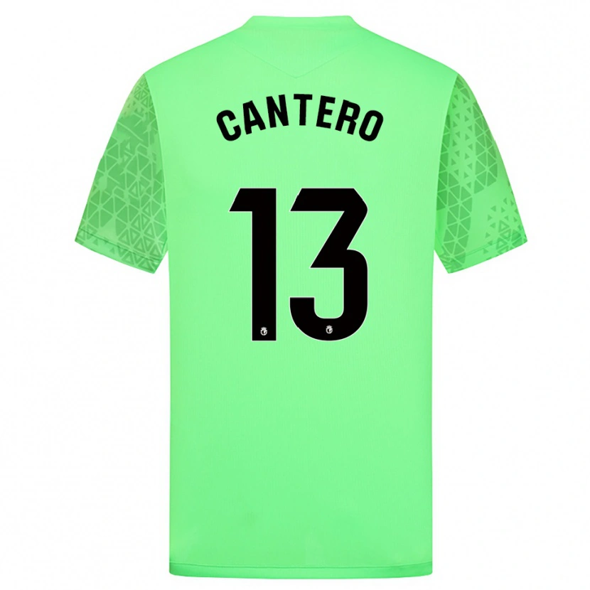 Danxen Kinderen Ander Cantero #13 Spring Groen Zwart Keepersshirt 2025/26 T-Shirt België
