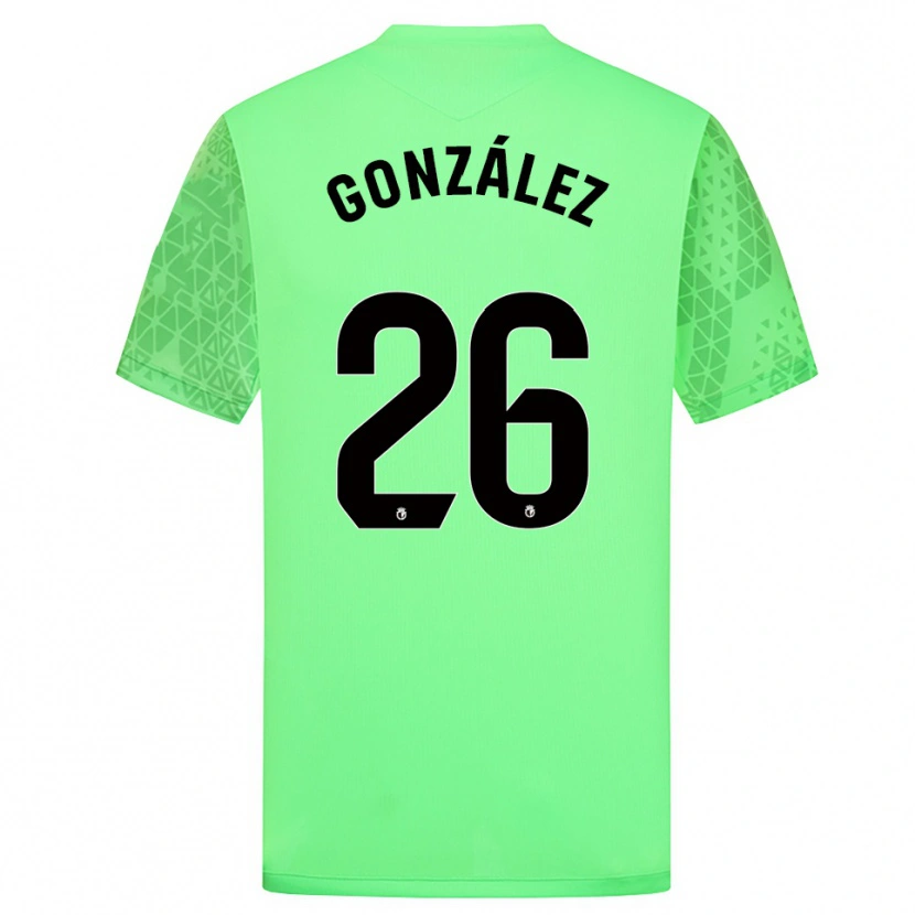 Danxen Kinderen Diego González #26 Spring Groen Zwart Keepersshirt 2025/26 T-Shirt België