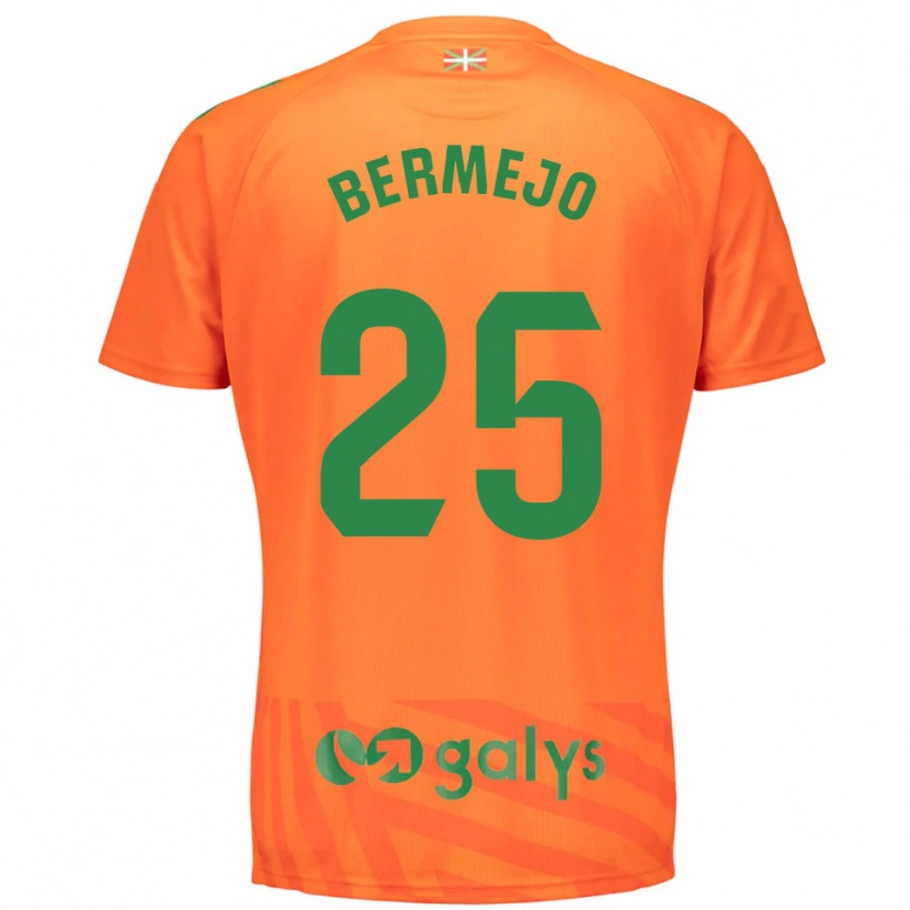 Danxen Kinderen Joseba Bermejo #25 Oranje Groen Keepersshirt 2025/26 T-Shirt België
