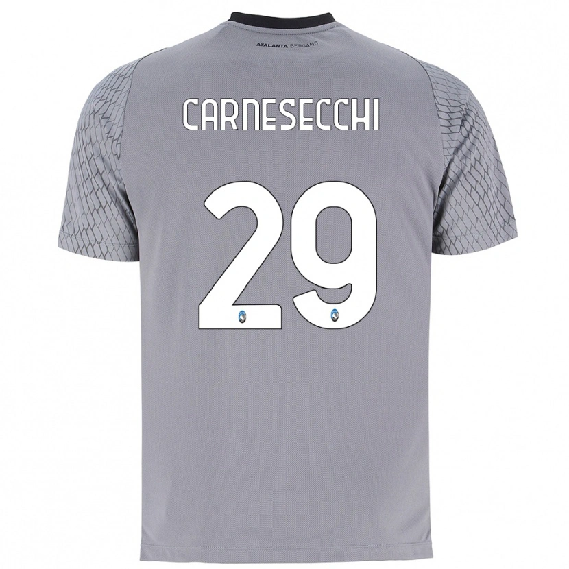 Danxen Kinderen Marco Carnesecchi #29 Grijs Blauw Rood Keepersshirt 2025/26 T-Shirt België