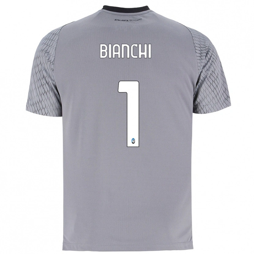 Danxen Kinderen Mattia Bianchi #1 Grijs Blauw Rood Keepersshirt 2025/26 T-Shirt België