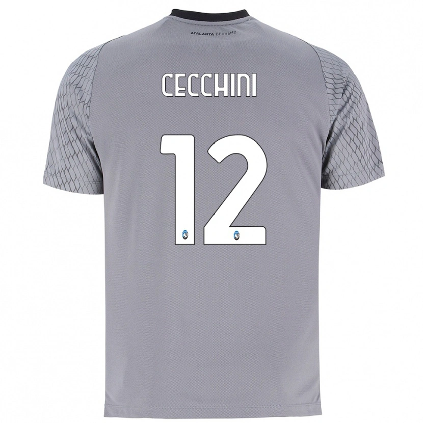 Danxen Kinderen Filippo Cecchini #12 Grijs Blauw Rood Keepersshirt 2025/26 T-Shirt België