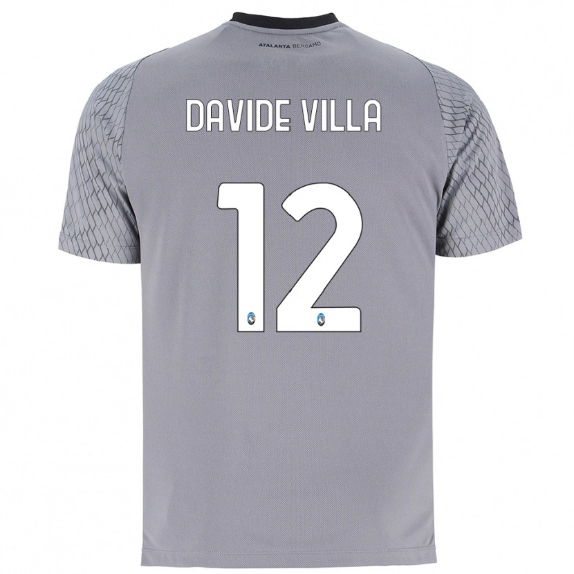 Danxen Kinderen Matteo Davide Villa #12 Grijs Blauw Rood Keepersshirt 2025/26 T-Shirt België