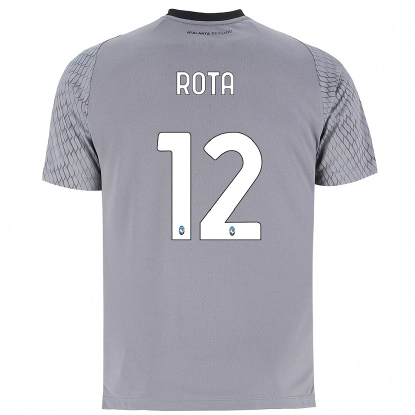 Danxen Kinderen Nicolò Rota #12 Grijs Blauw Rood Keepersshirt 2025/26 T-Shirt België