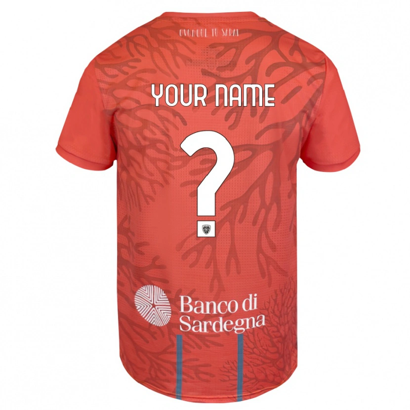 Danxen Kinderen Cagliari Calcio Oranje Rood Wit Keepersshirt 2025/26 T-Shirt België