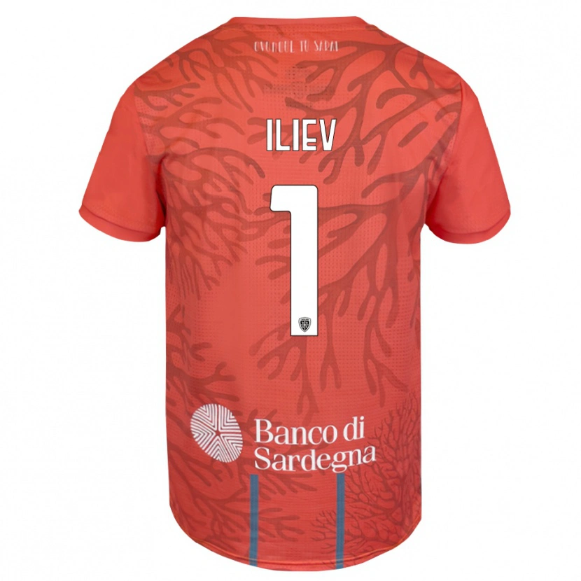 Danxen Kinderen Velizar-Iliya Iliev #1 Oranje Rood Wit Keepersshirt 2025/26 T-Shirt België