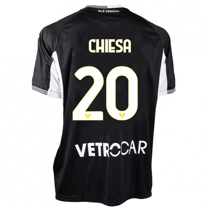 Danxen Kinderen Mattia Chiesa #20 Zwart Wit Keepersshirt 2025/26 T-Shirt België