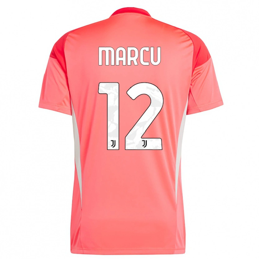Danxen Kinderen Alessio Marcu #12 Rood Oranje Keepersshirt 2025/26 T-Shirt België