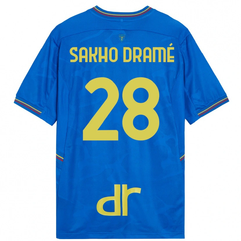 Danxen Kinderen Samba Sakho Dramé #28 Koninklijk Blauw Bruin Keepersshirt 2025/26 T-Shirt België