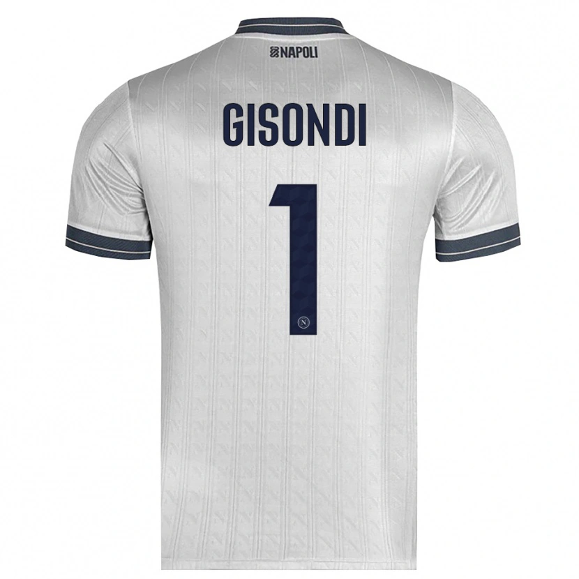 Danxen Kinderen Francesco Gisondi #1 Lichtgrijs Keepersshirt 2025/26 T-Shirt België