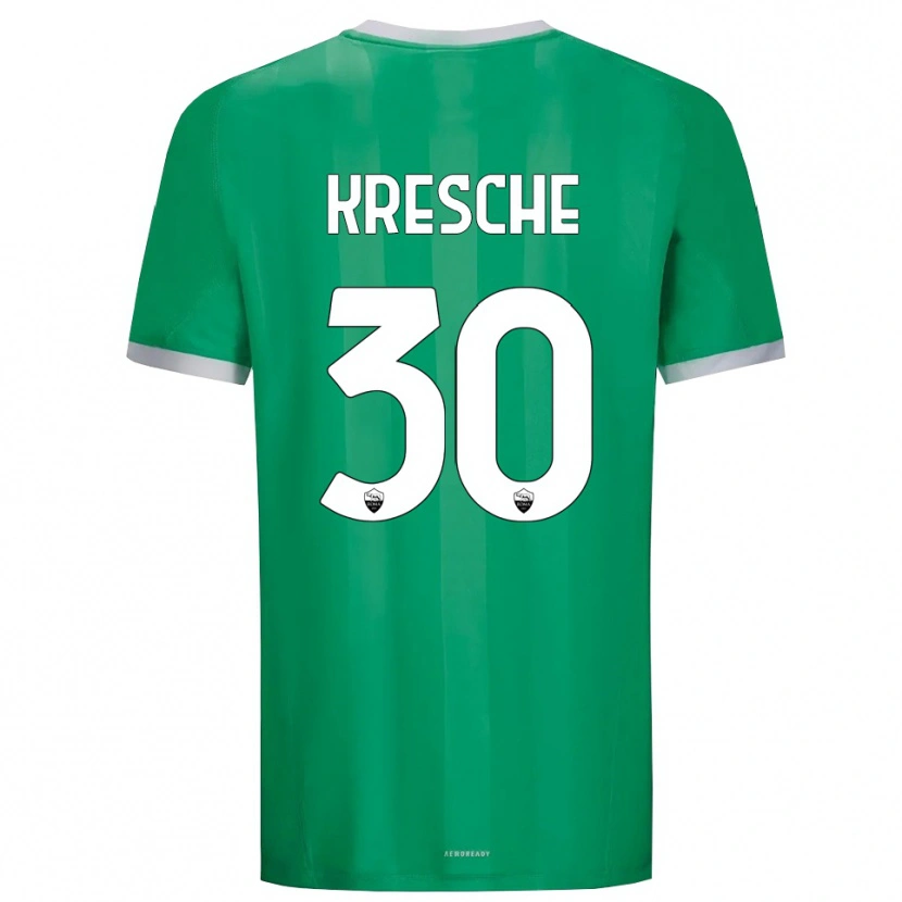 Danxen Kinderen Isabella Kresche #30 Groen Wit Keepersshirt 2025/26 T-Shirt België