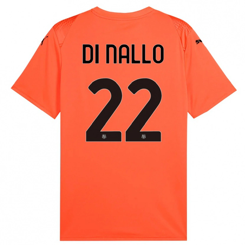 Danxen Kinderen Erica Di Nallo #22 Oranje Zwart Keepersshirt 2025/26 T-Shirt België
