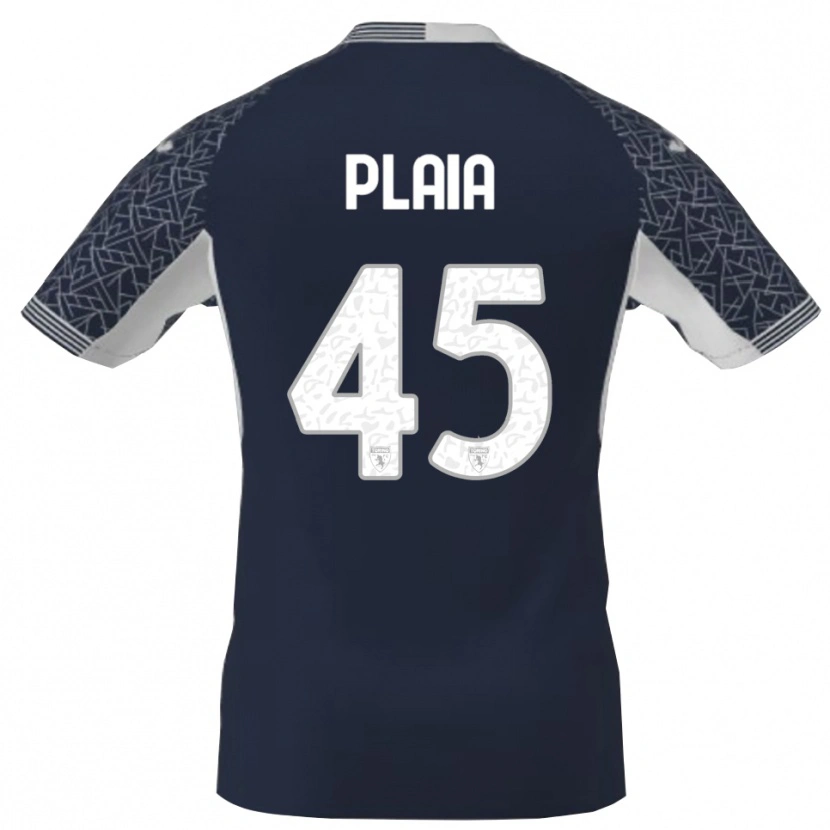 Danxen Kinderen Francesco Plaia #45 Blauw Zwart Wit Keepersshirt 2025/26 T-Shirt België