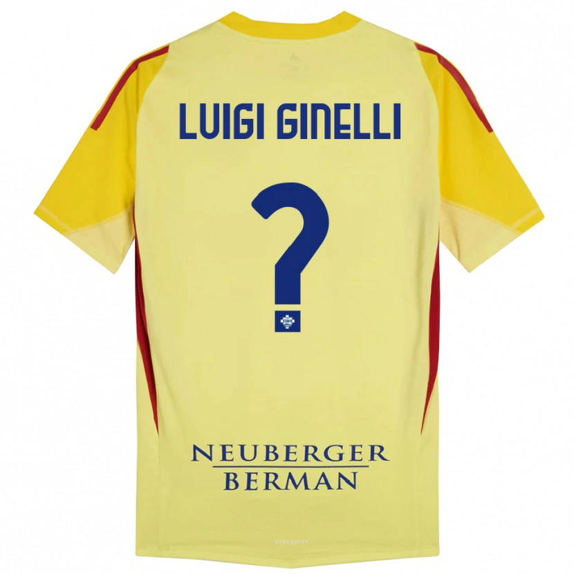 Danxen Kinderen Lorenzo Luigi Ginelli #0 Licht Geel Zwart Keepersshirt 2025/26 T-Shirt België
