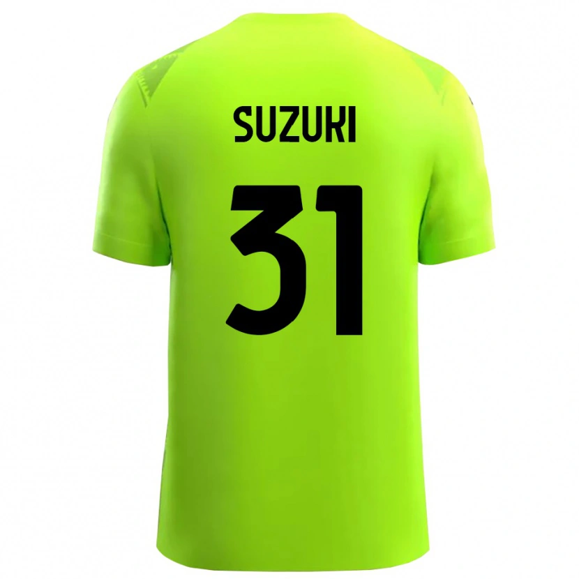 Danxen Kinderen Zion Suzuki #31 Gras Groen Zwart Keepersshirt 2025/26 T-Shirt België